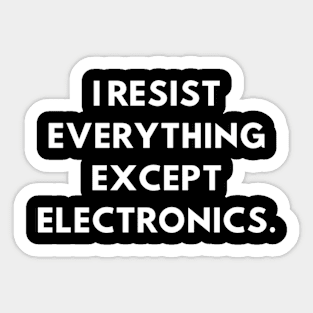 Wine Drinker Electronics Sticker
